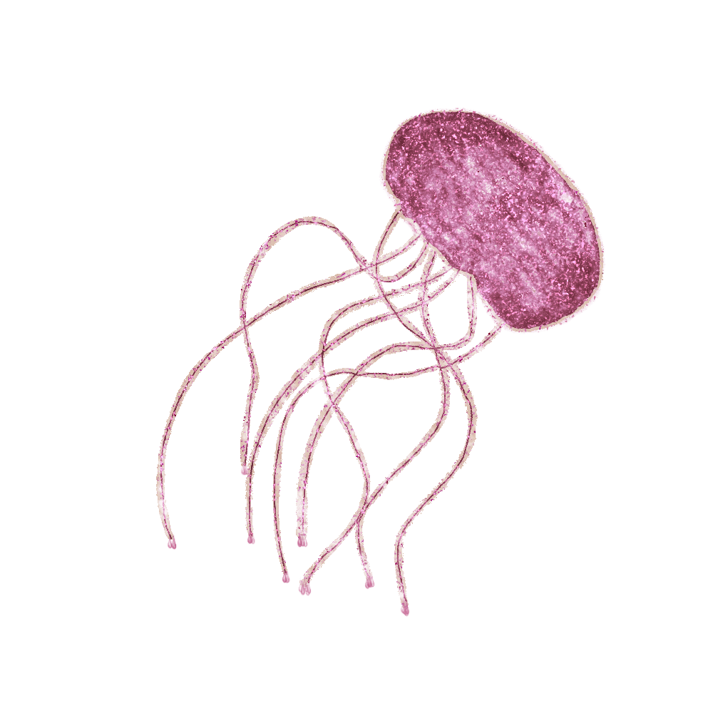 Watercolor jellyfish clipart clip art