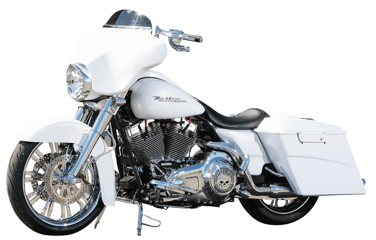 Motorcycle harley davidson white image for clipart