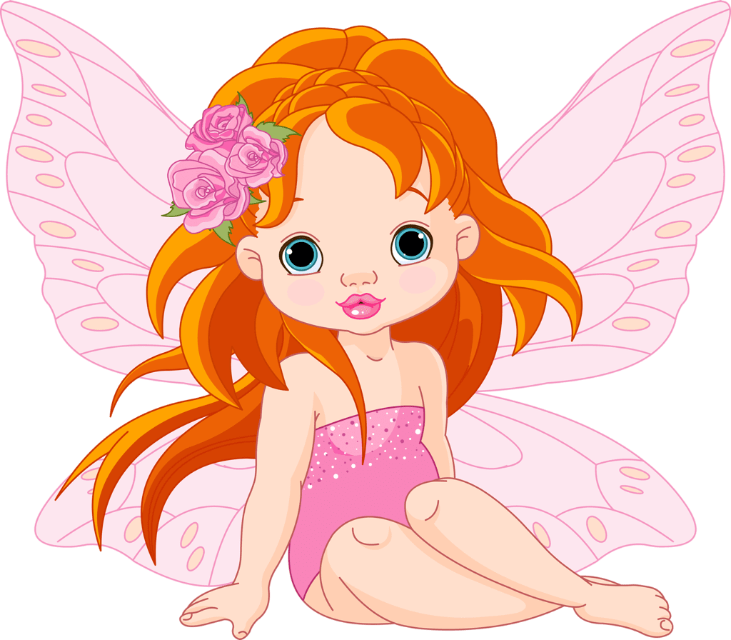 Fairy pin page clipart vector 3