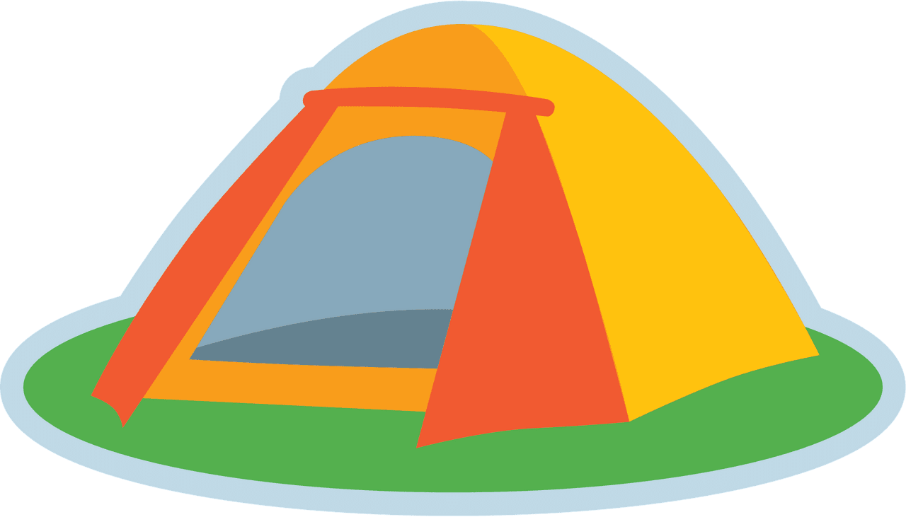 Camping tent vector clipart images