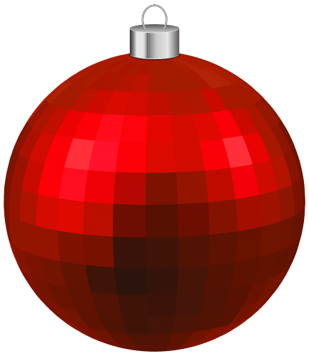 Ornament red modern christmas ball clipart best photo