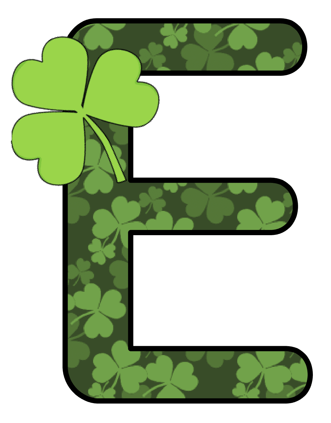 Clover pin page clipart vector 2