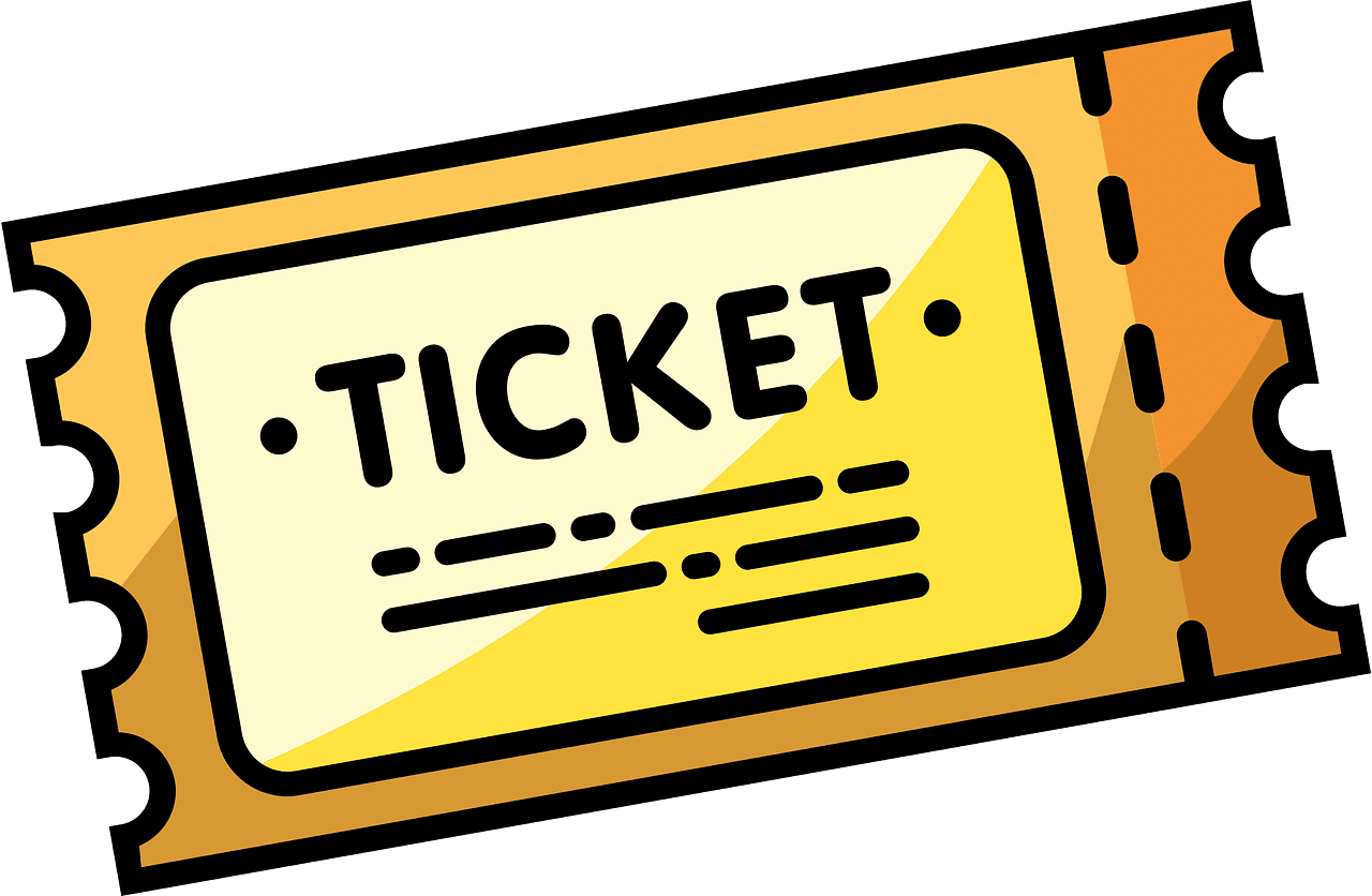 Movie ticket vector clipart images