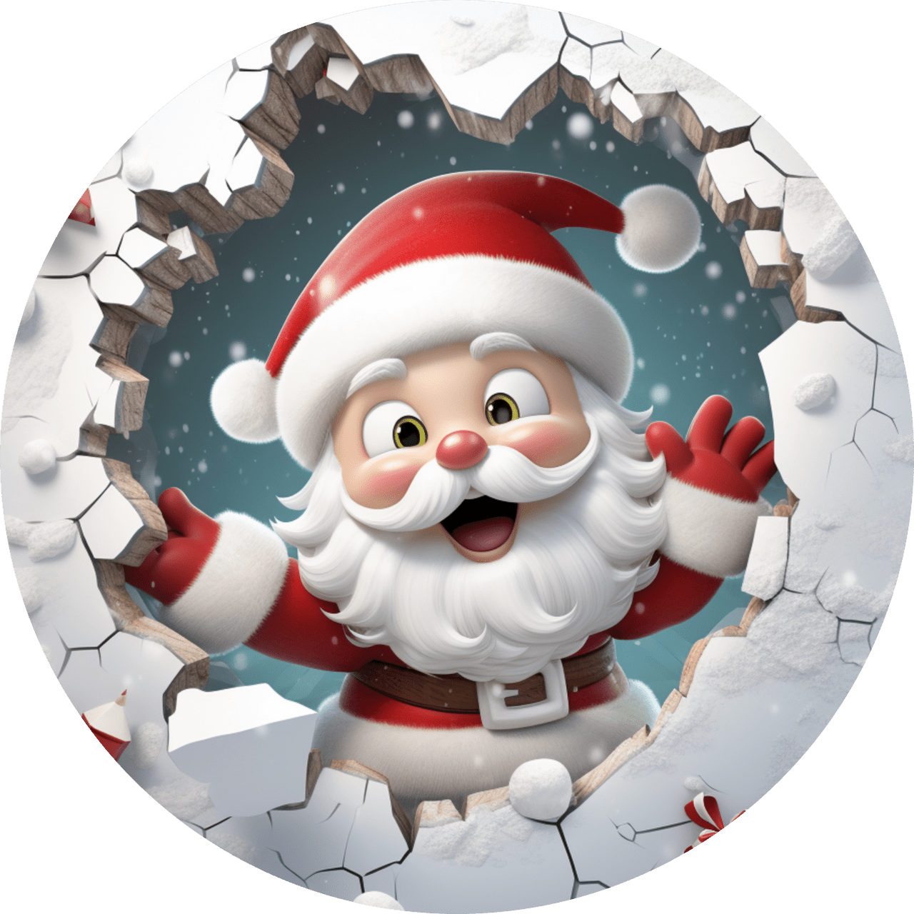 Santa claus page clipart picture