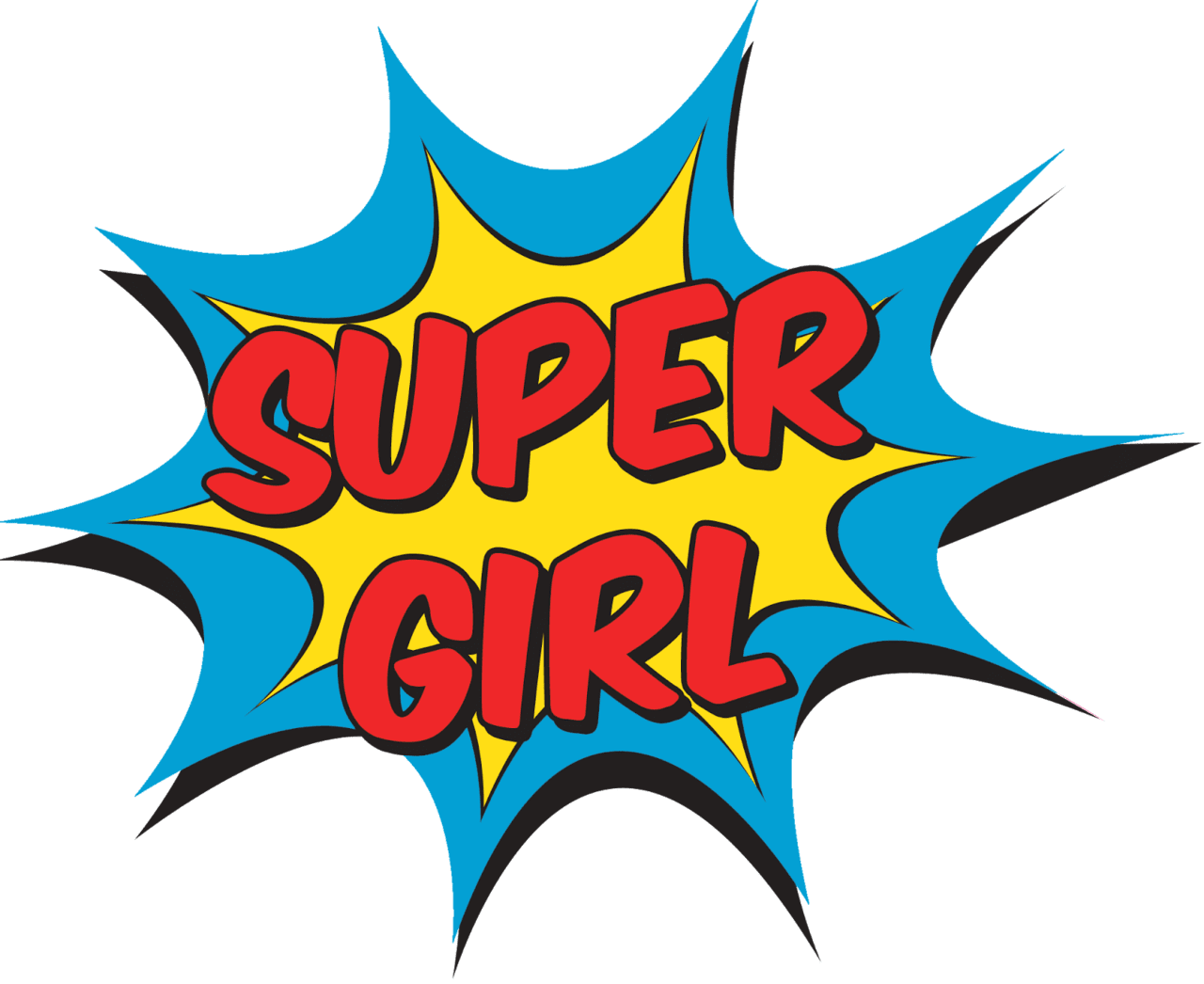 Explosive signs and numbers of the wonder woman baby clipart logo