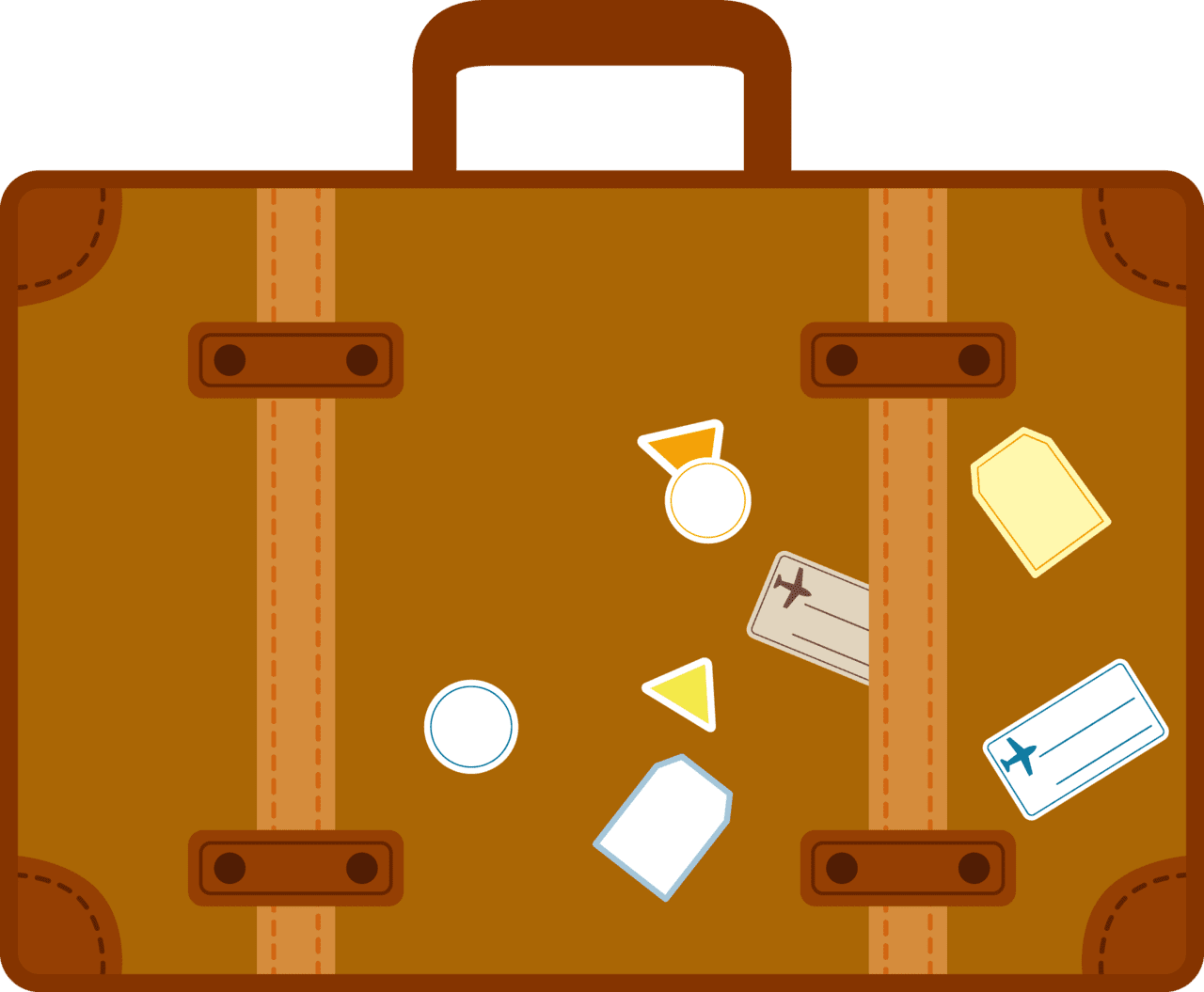 Suitcase pin page clipart clip art 3