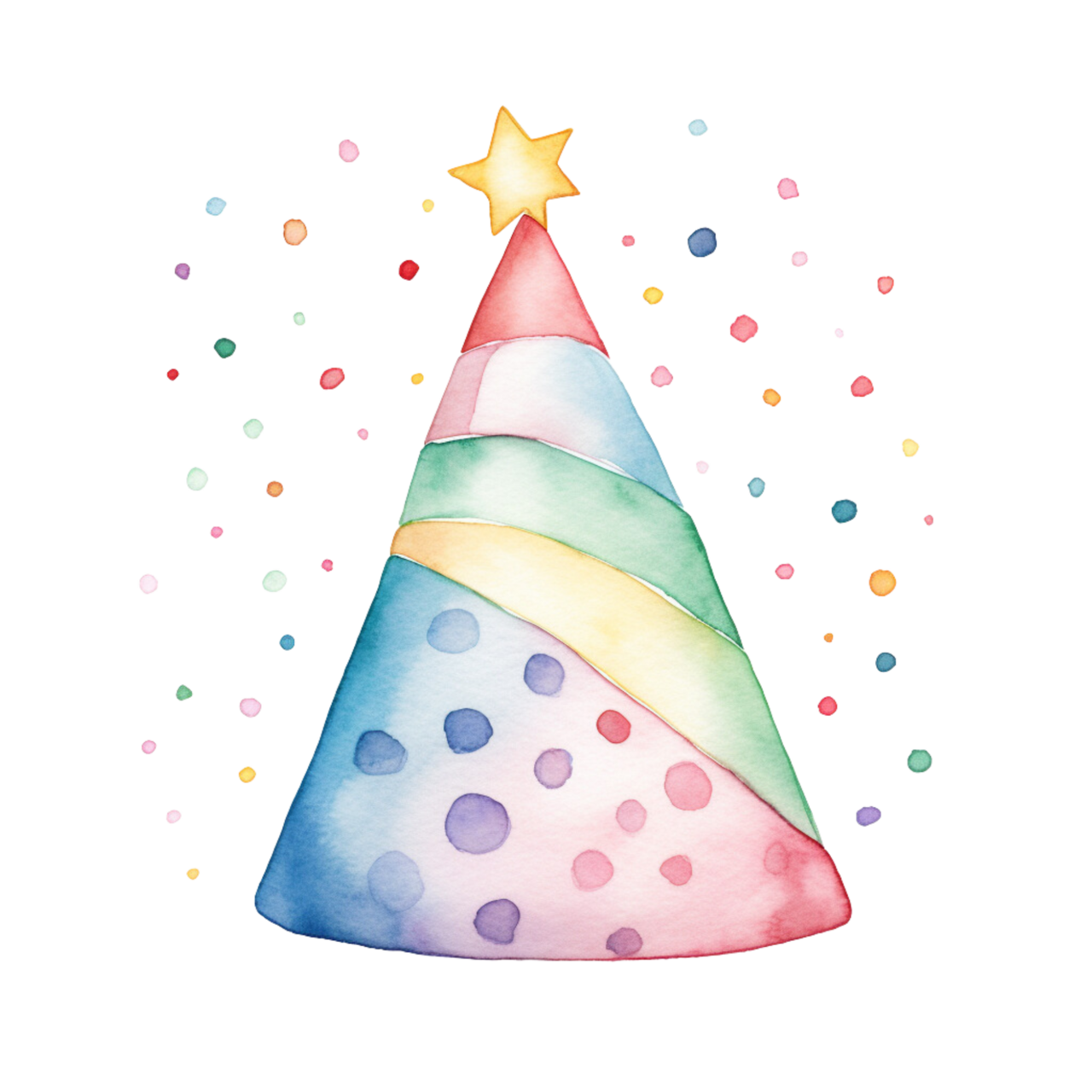 Birthday hat page clipart picture