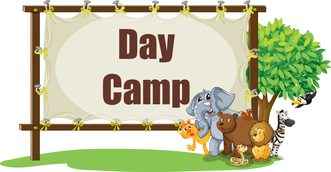 Camp jungle theme clipart image