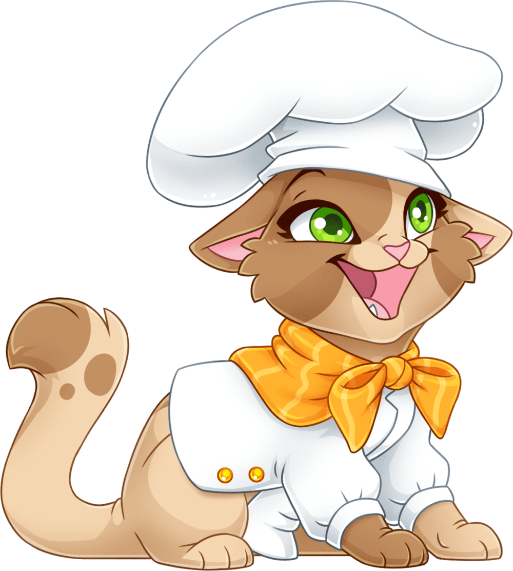 Chef hat castle cats berry clipart clip art