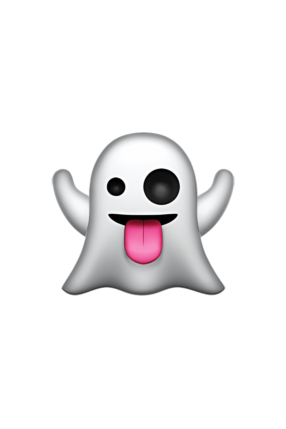 Cute ghost emoji clipart logo