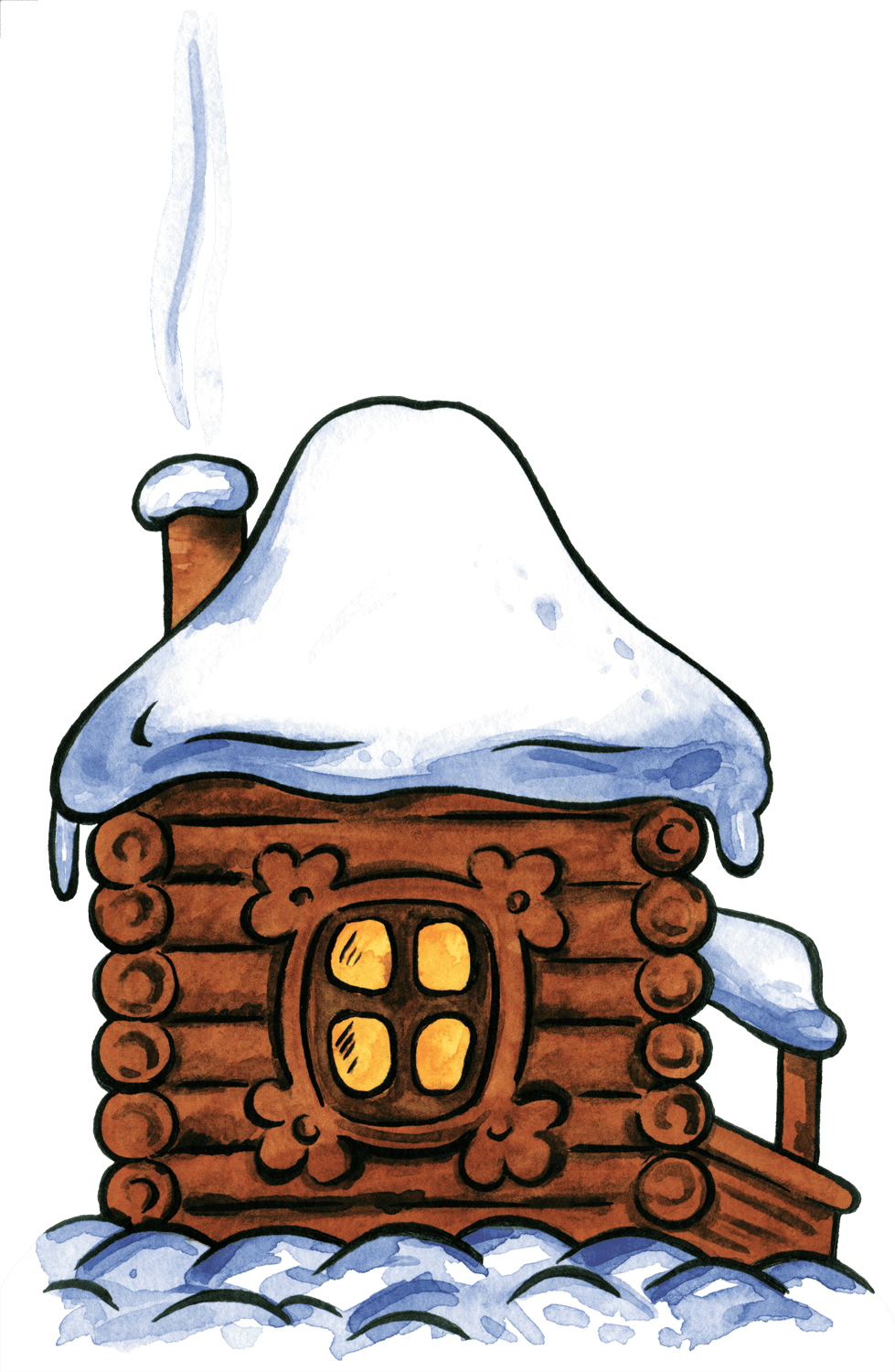 Igloo pin page clipart background