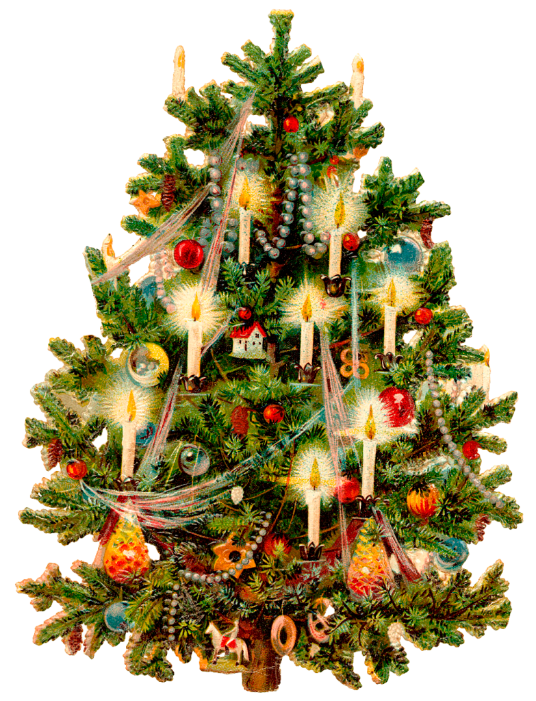 Christmas tree png victorian clipart photo