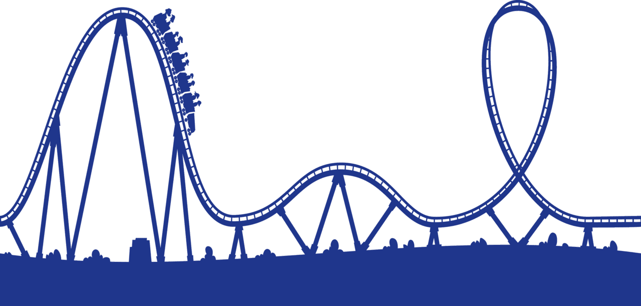 Roller coaster posture clipart background