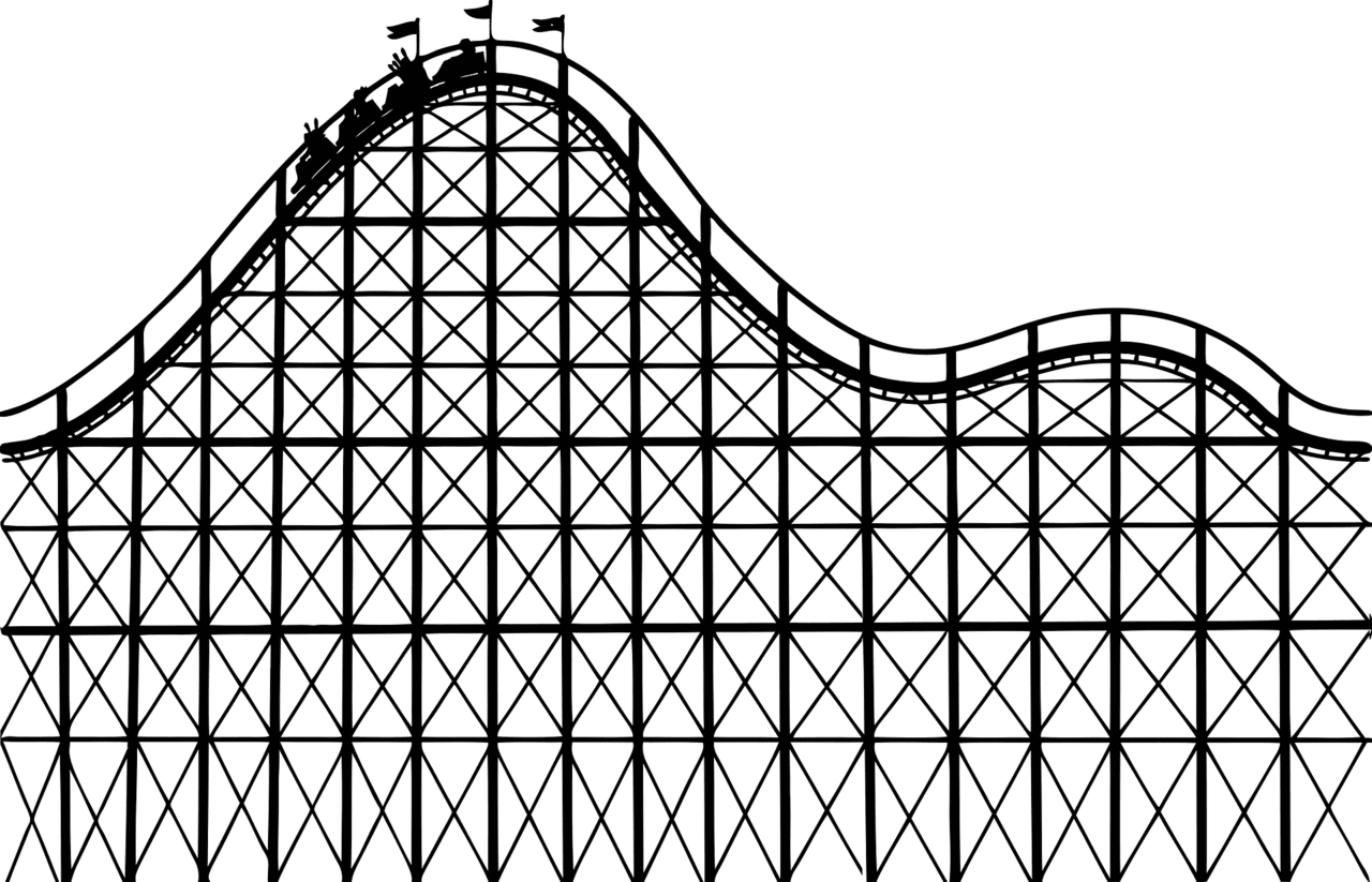 Roller coaster vector clipart images 4