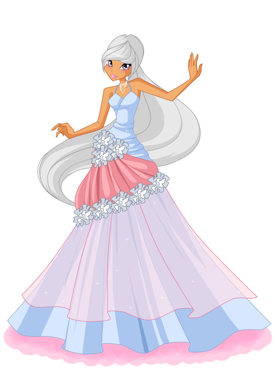 Dress tory flower princess ball gown request by woogyuxi deviantart clipart vector