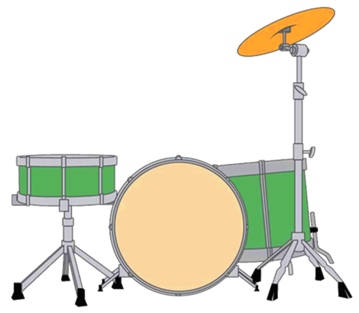 Drum images vector clipart line