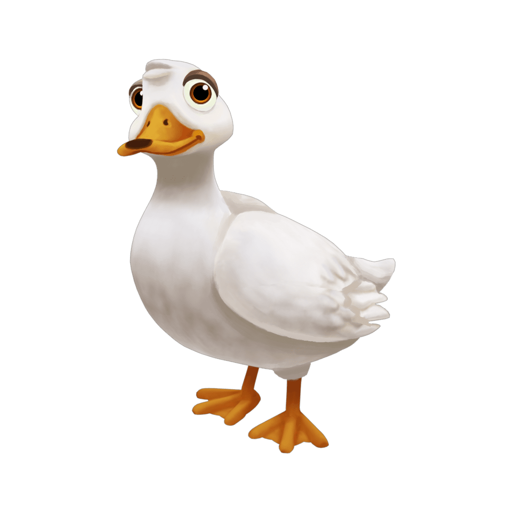 Goose pin page clipart background 2