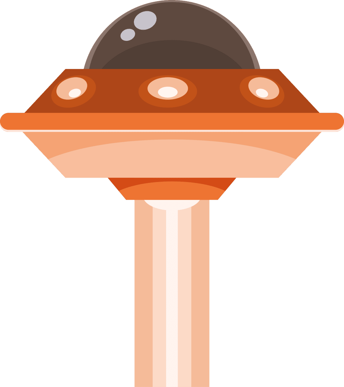 Flying saucer ufo vector clipart images