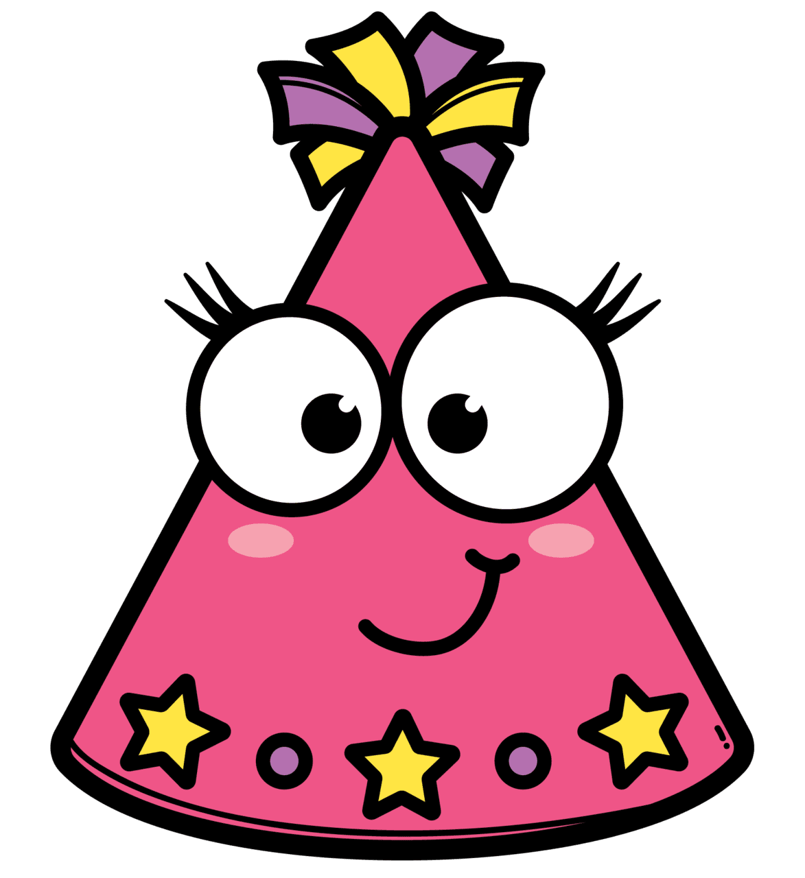 Birthday hat pin page clipart logo 4