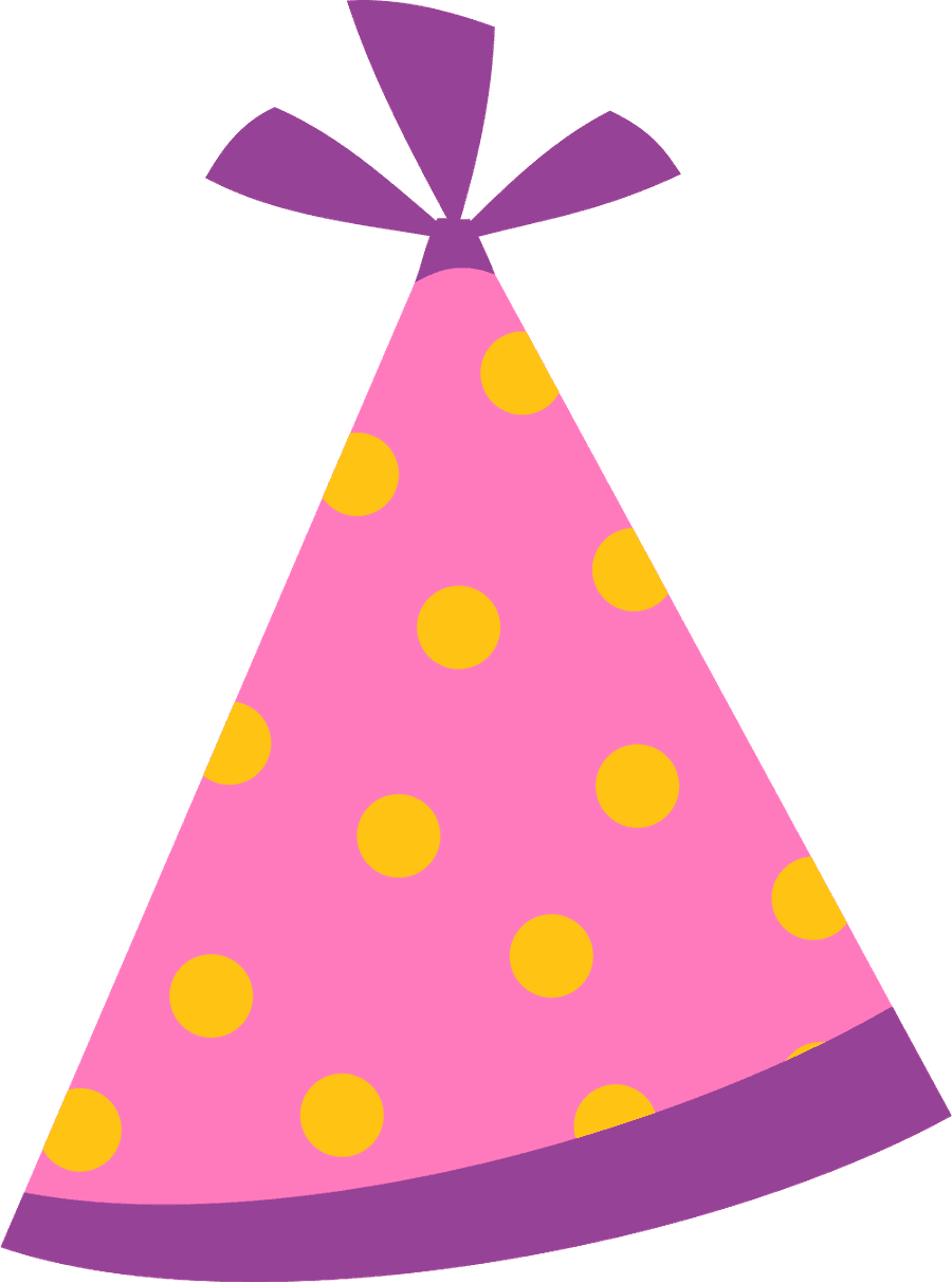 Birthday hat pin page clipart logo