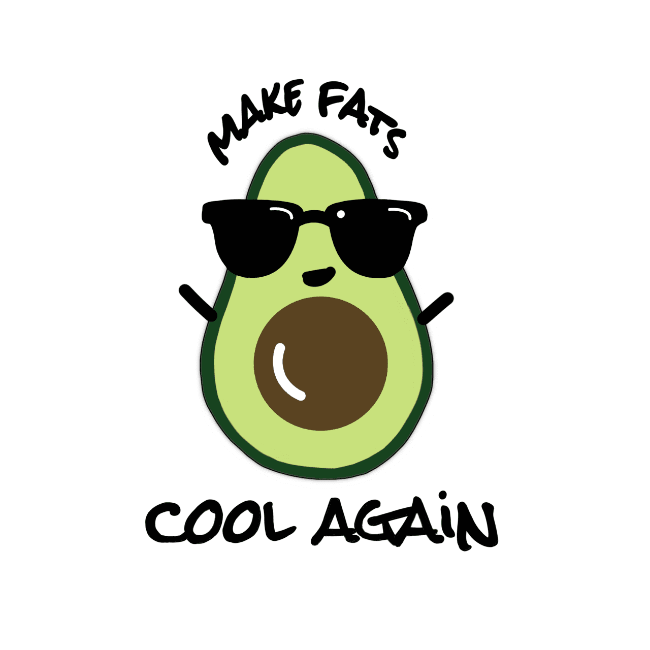 Avocado pin page clipart background