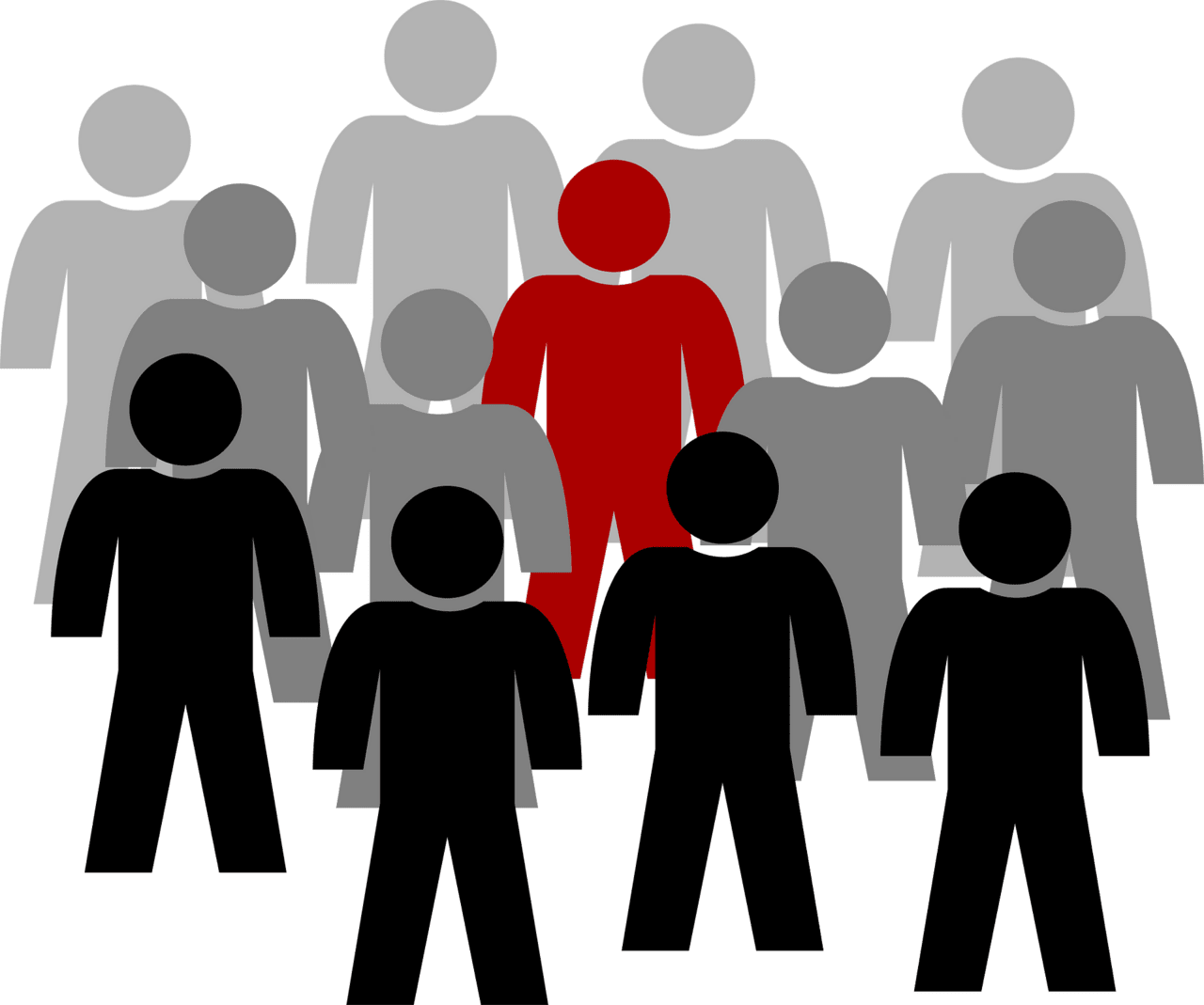 Community the crowd vector clipart images