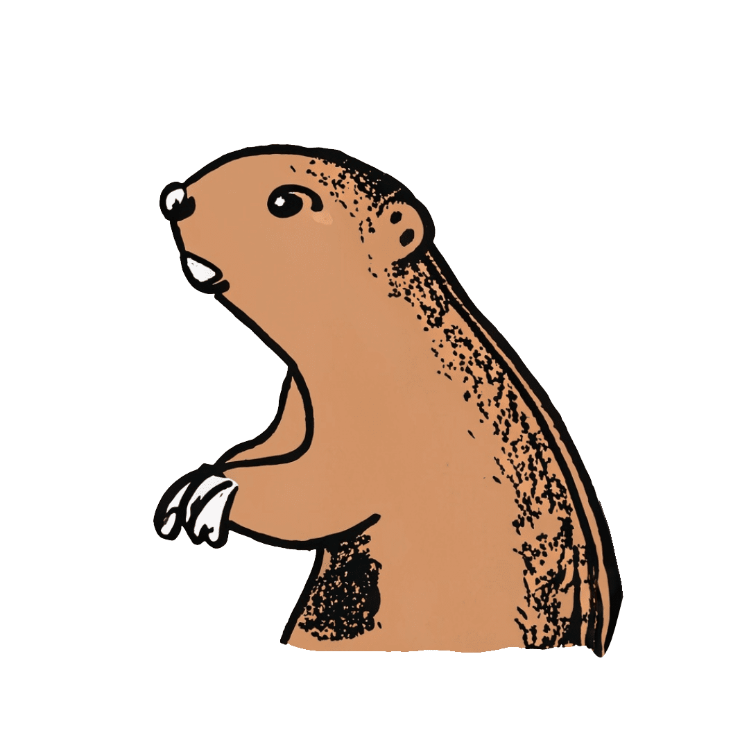 Groundhog home vortex clipart clip art