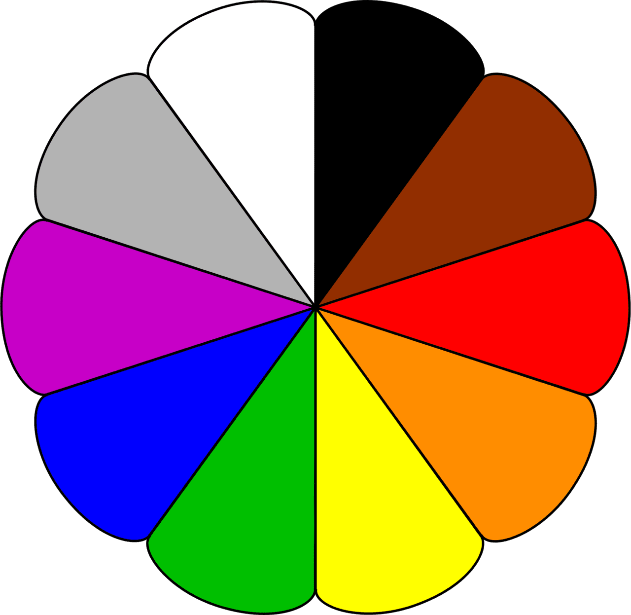 Color colours vector clipart images