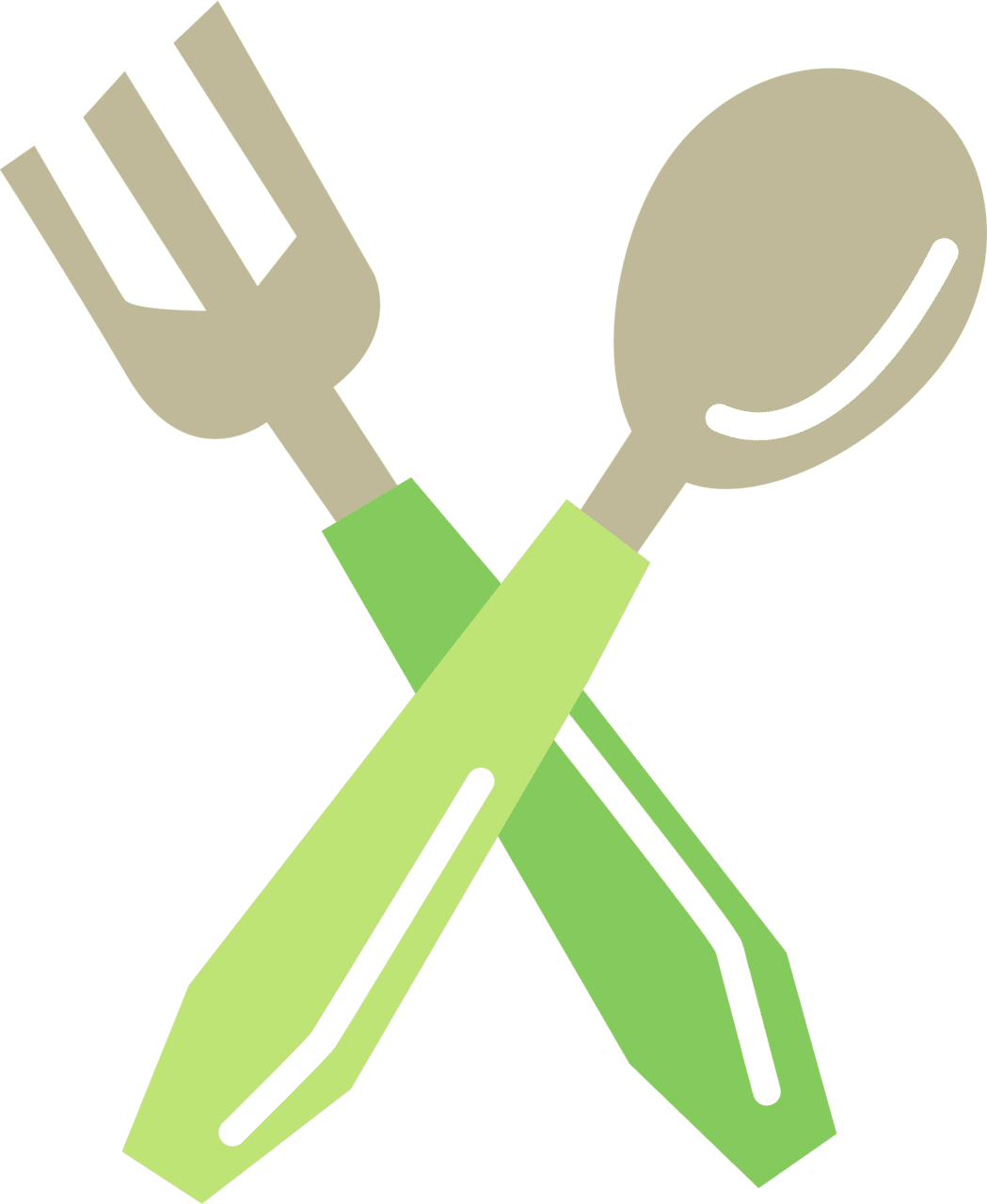 Spoon and fork vector clipart images