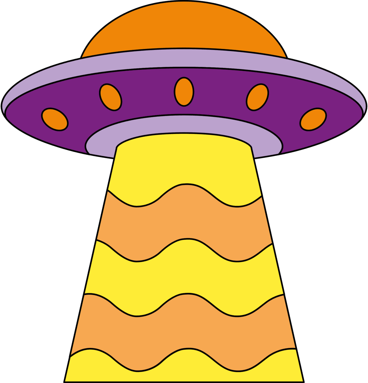 Ufo vector clipart images 5