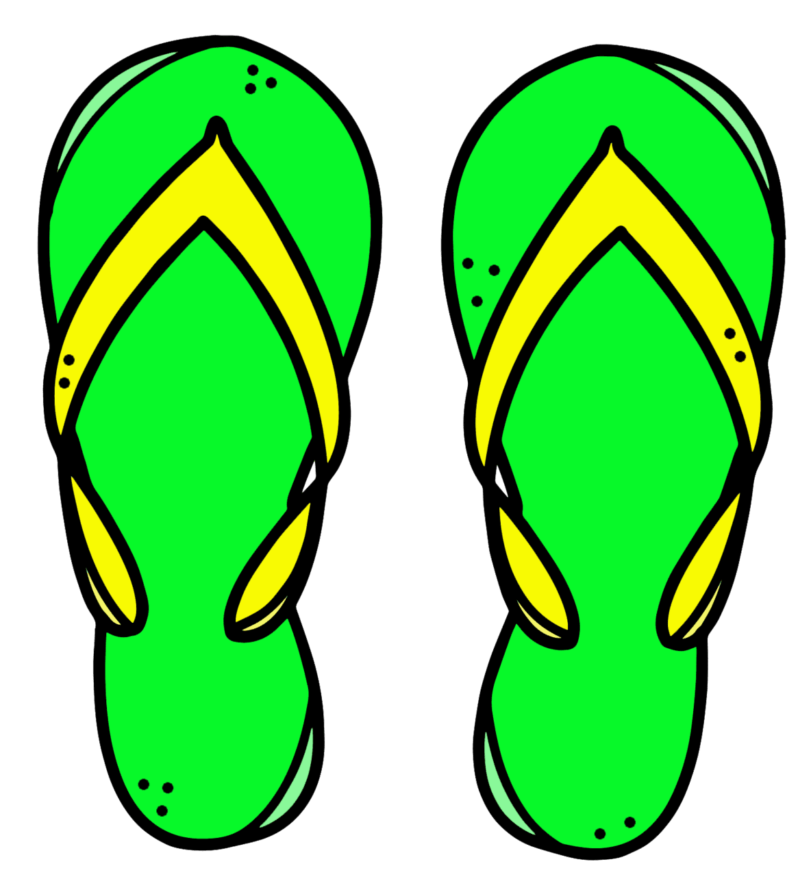 Flip flop pin page clipart background