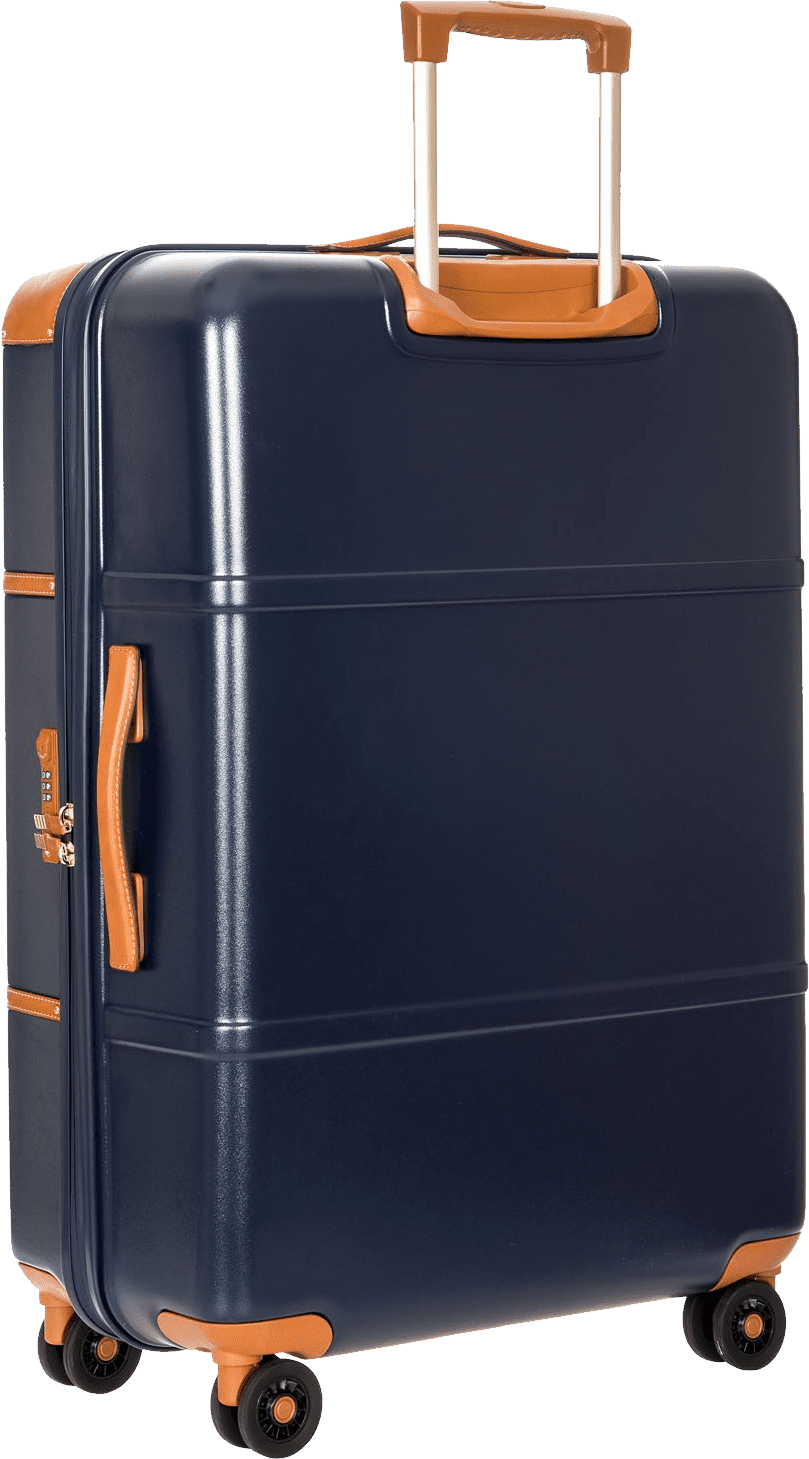 Orange suitcase clipart transparent