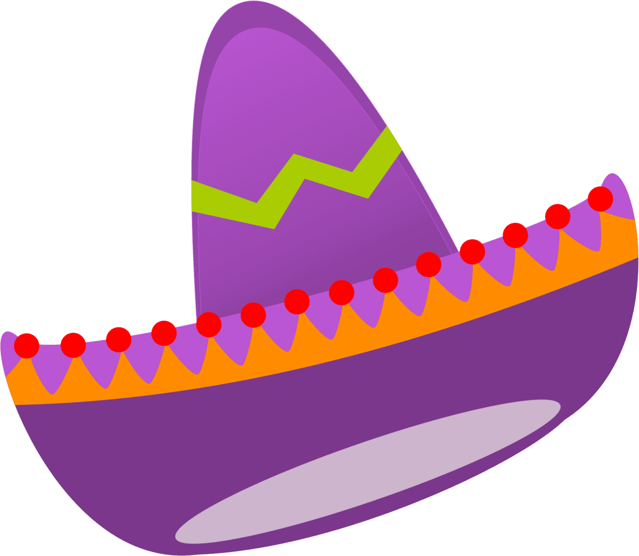 Sombrero pin page clipart background