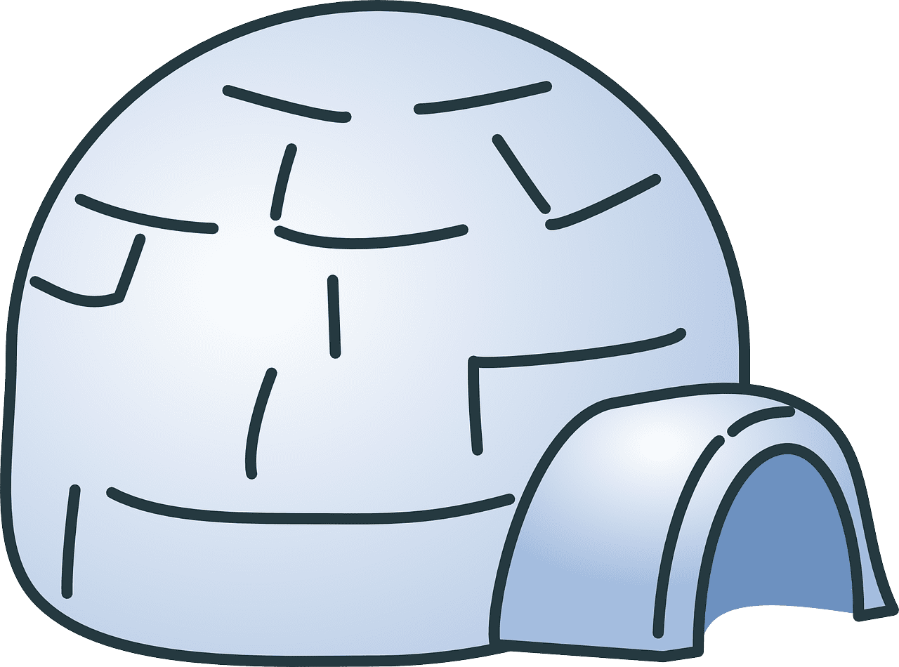 Igloo vector art graphics clipart