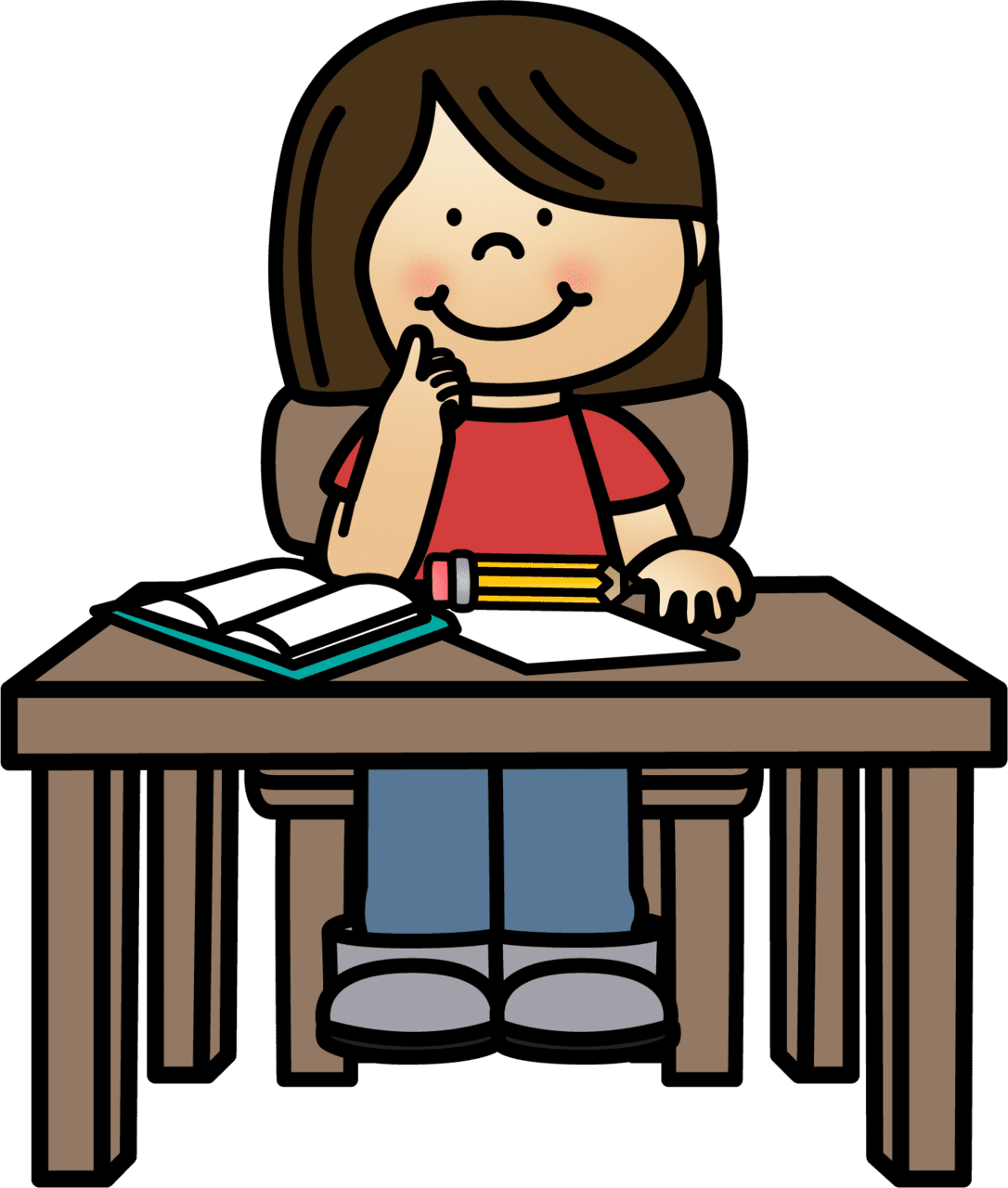 Student pin page clipart image 2