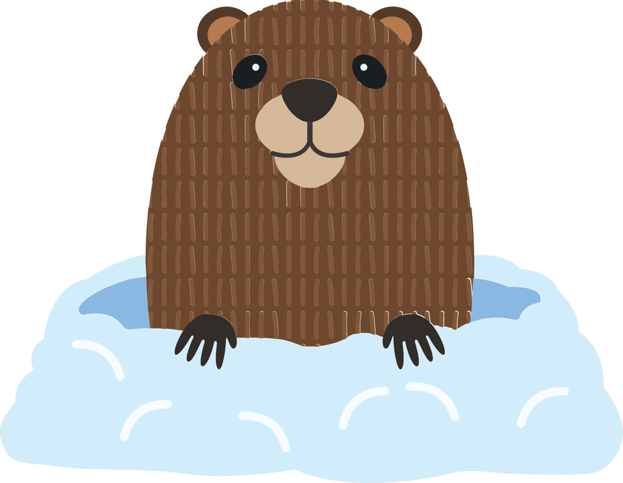 Groundhog day vector clipart images