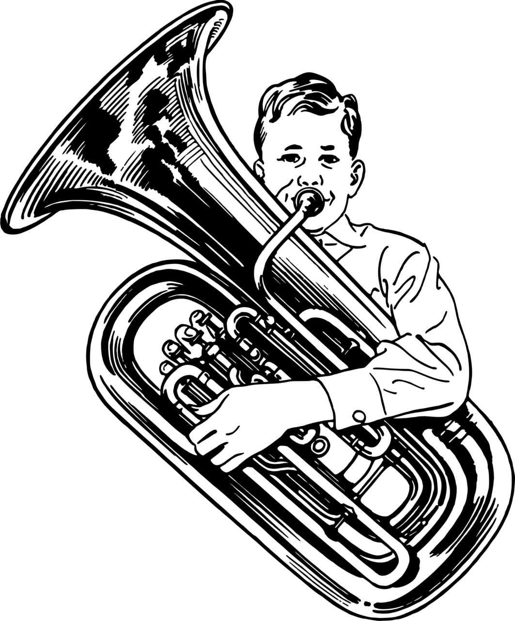 Trumpet tuba clipart clip art