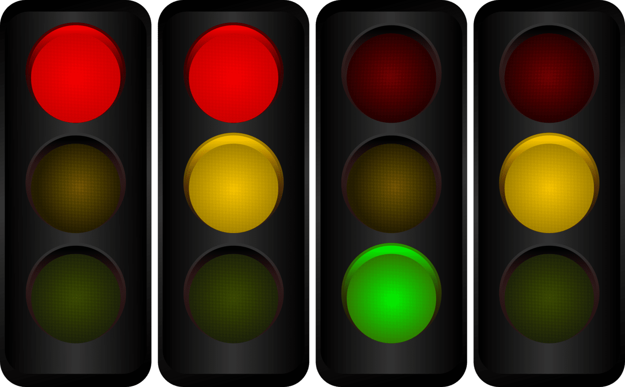 Traffic light rule animated image with no background clipart