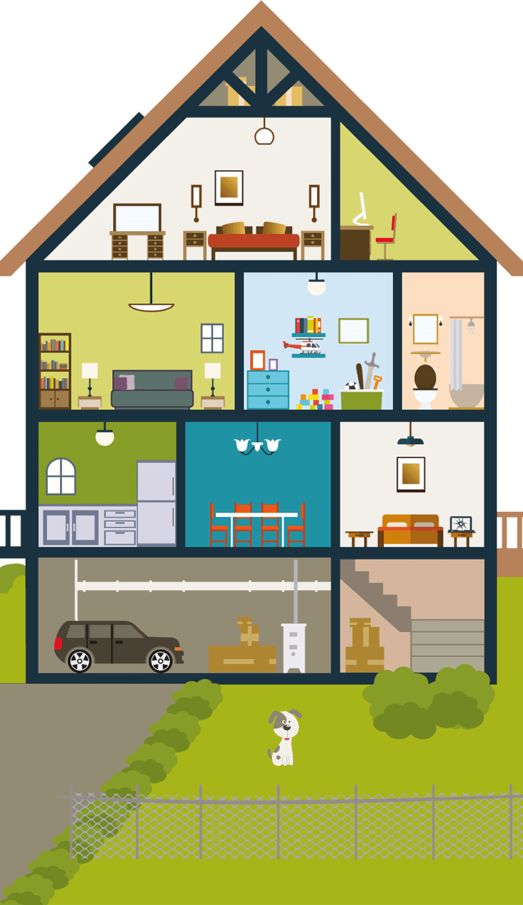 Household homes real estate tips clipart image