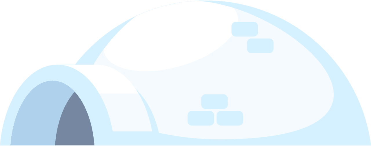 White igloo vector clipart images