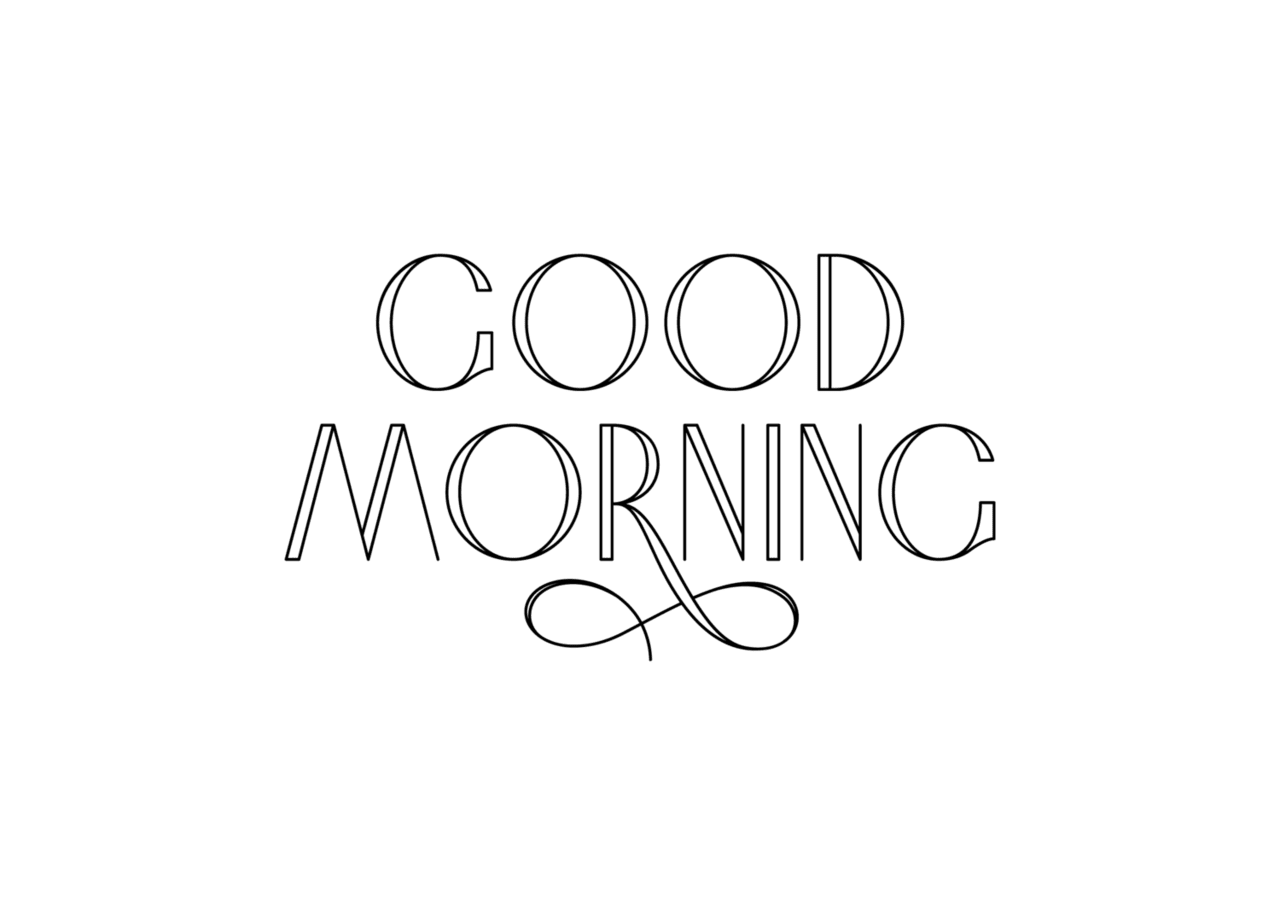 Good morning image size clipart