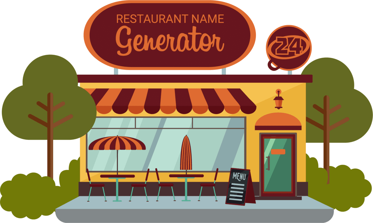 Restaurant name generator budget branders clipart vector