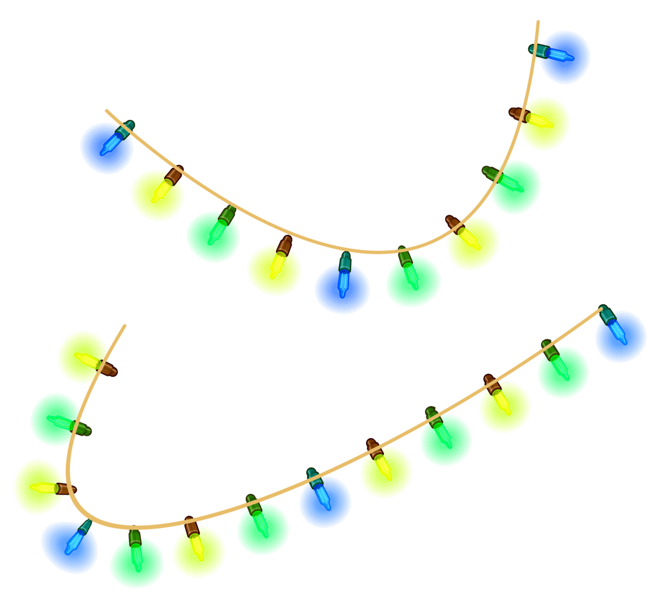 Christmas light images vector design cdr ai clipart