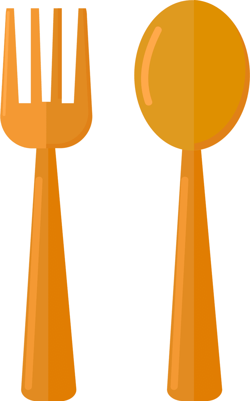 Fork and spoon vector clipart images 2