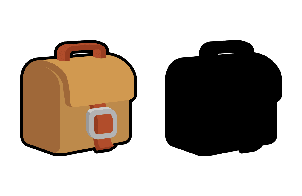 Suitcase pin page clipart photo 3
