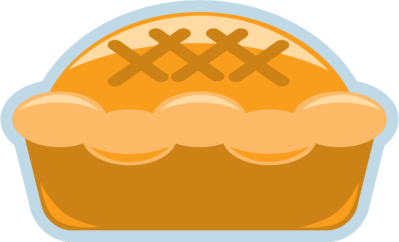 Pumpkin pie vector clipart images 11