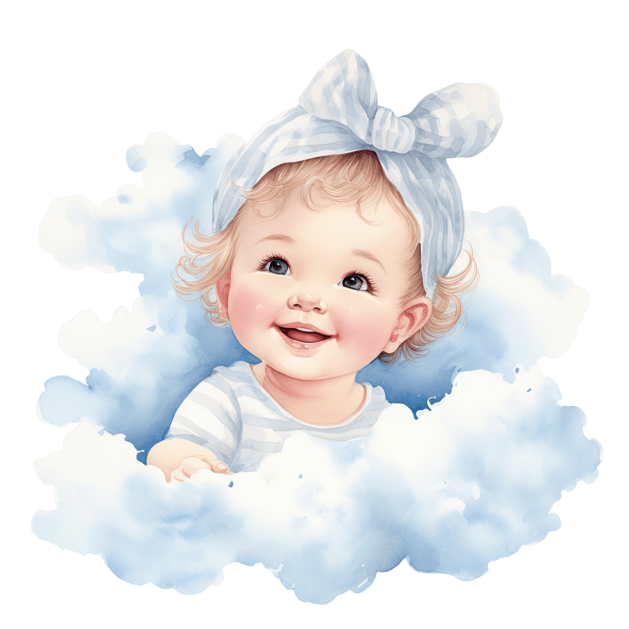 Clip of babies clouds infant twork newborn imagery clipart