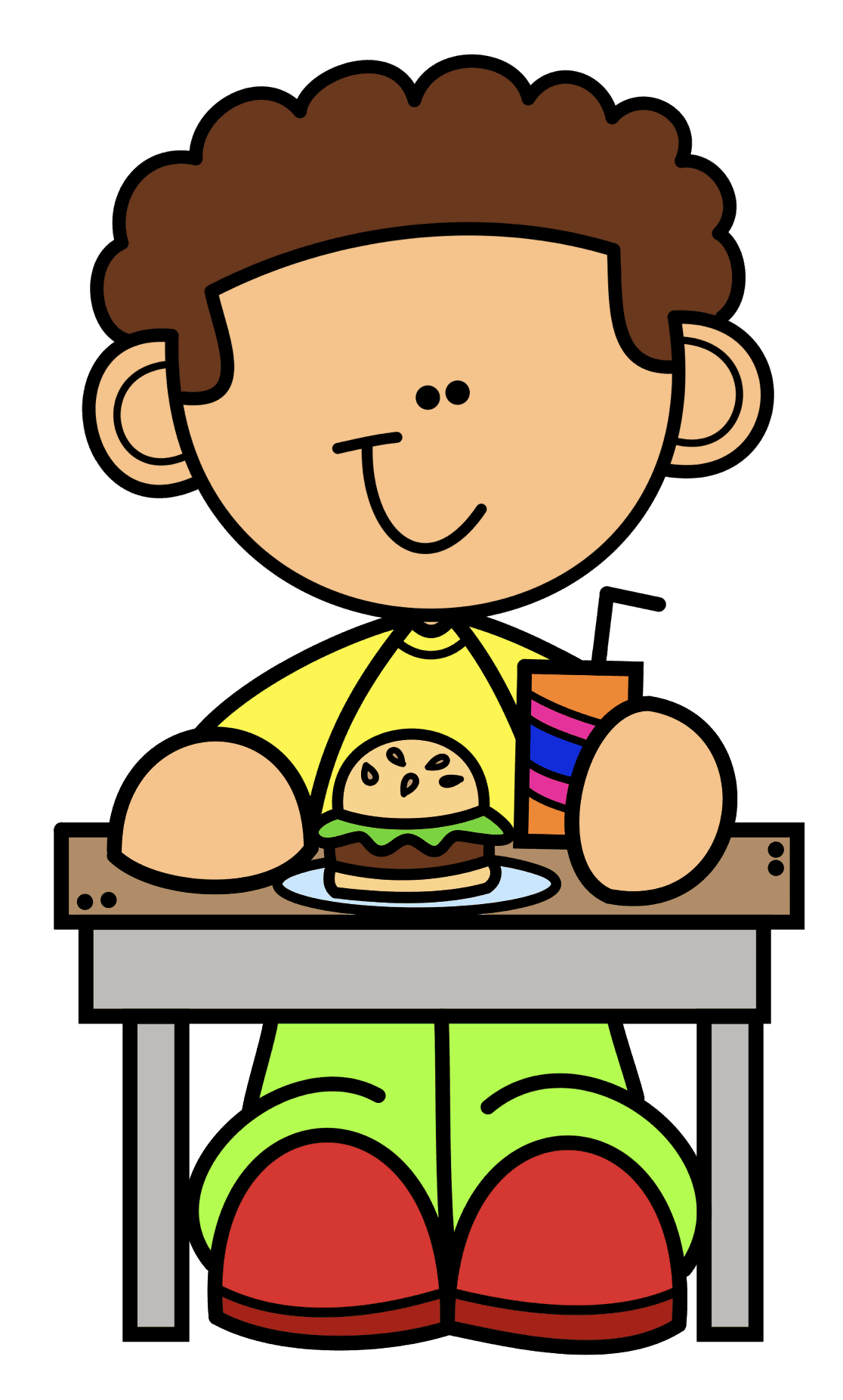 For lunch pin page clipart photo