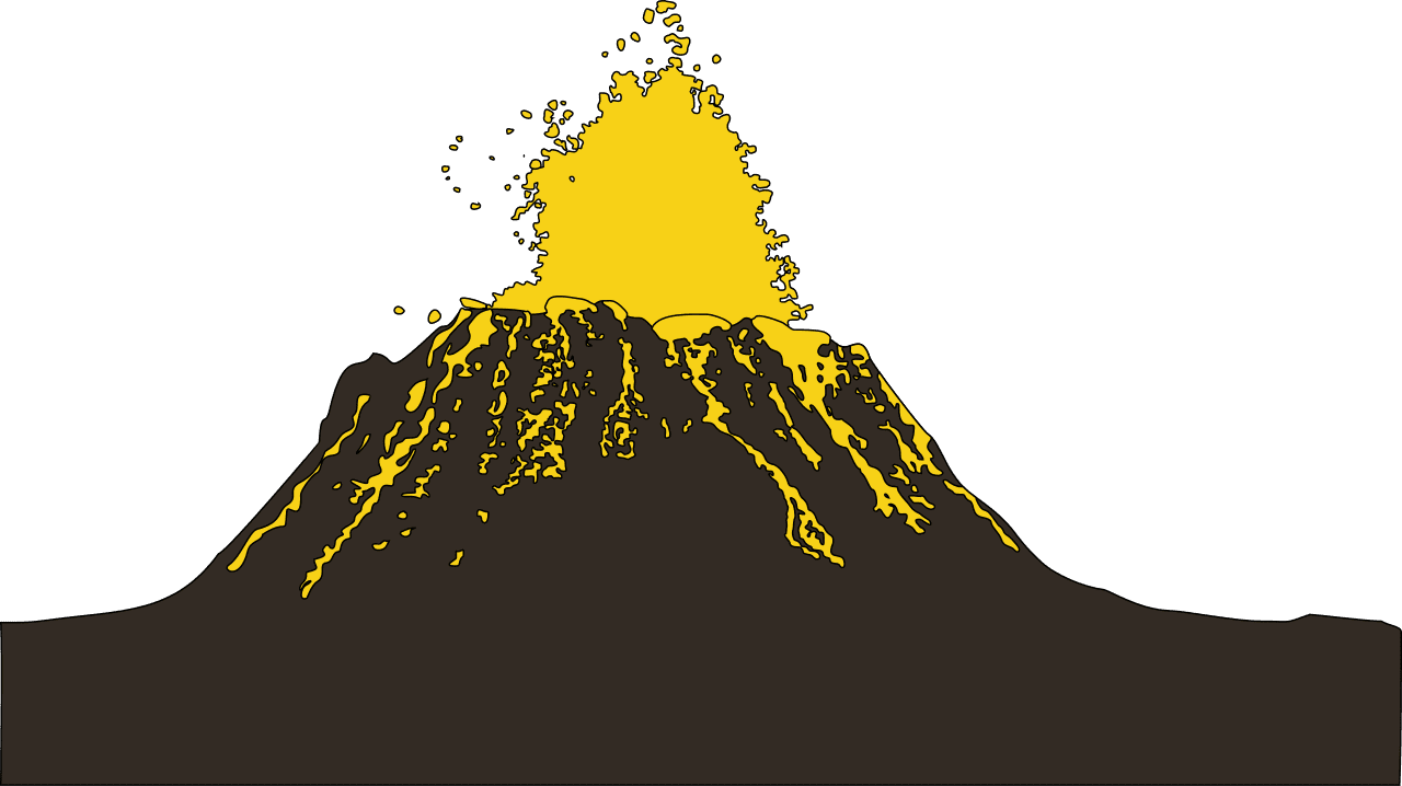 Volcano image size clipart 2