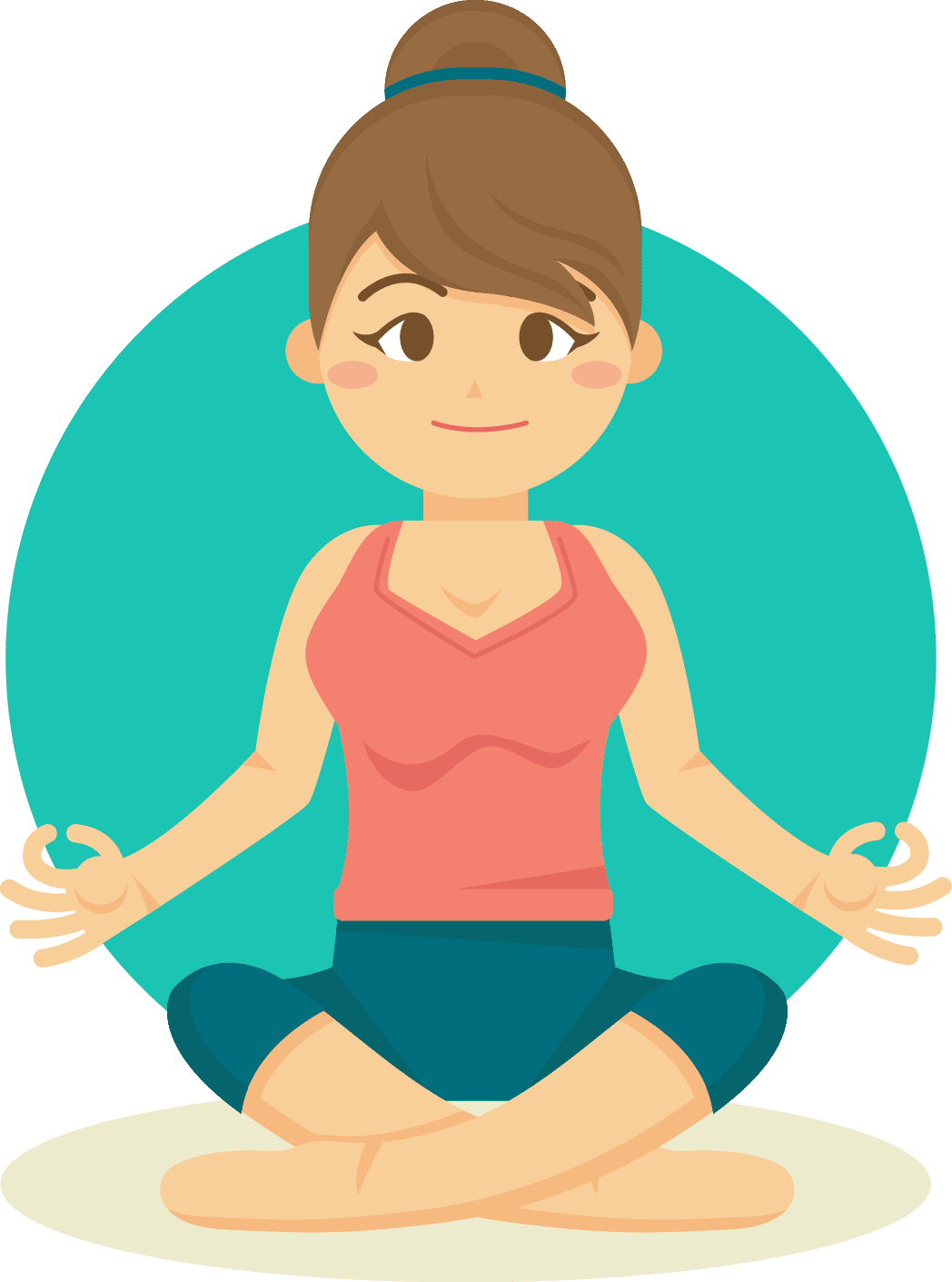 Yoga physical education teacher clipart vector